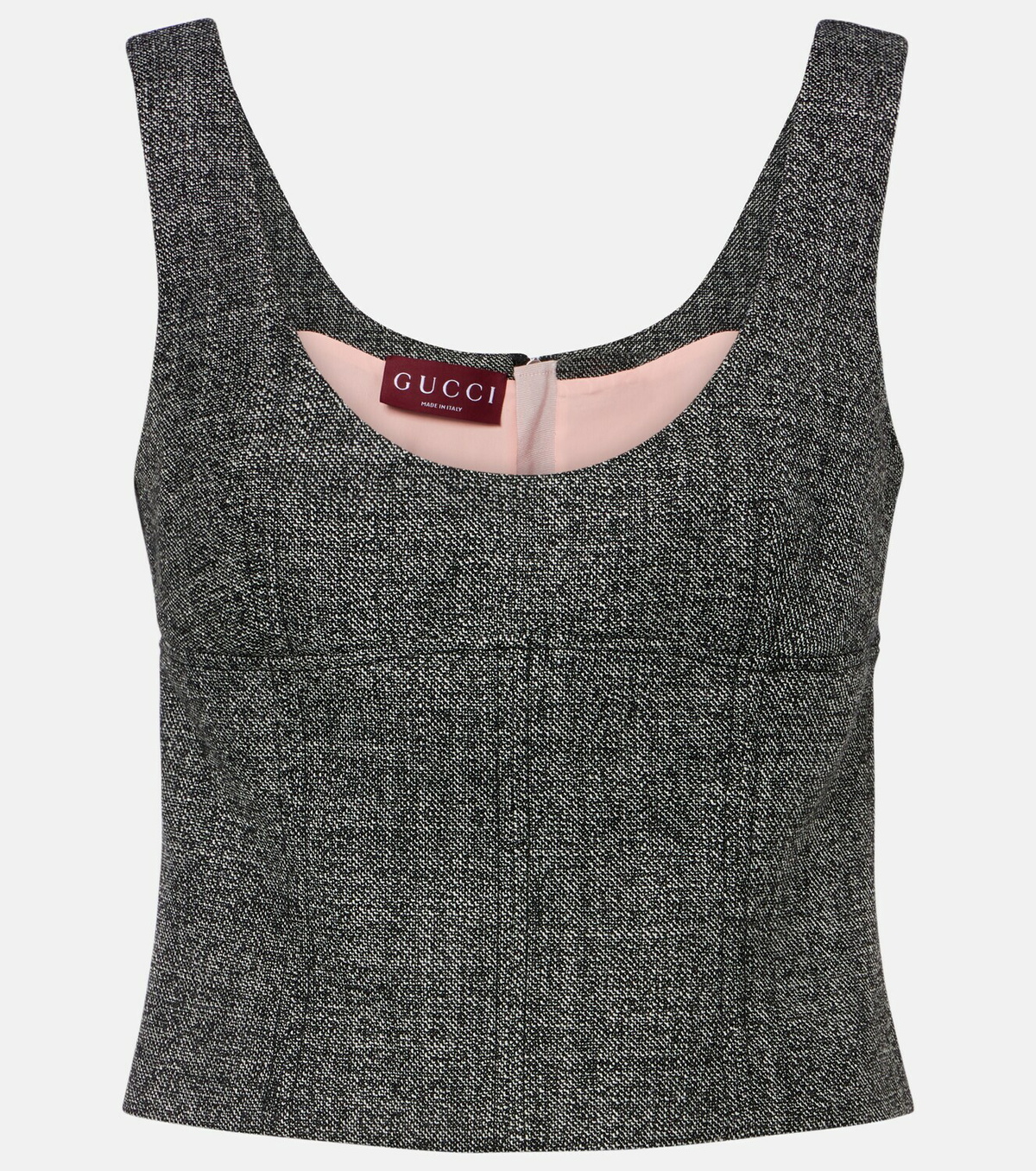 Gucci Cropped wool tank top