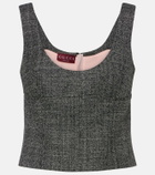 Gucci Cropped wool tank top