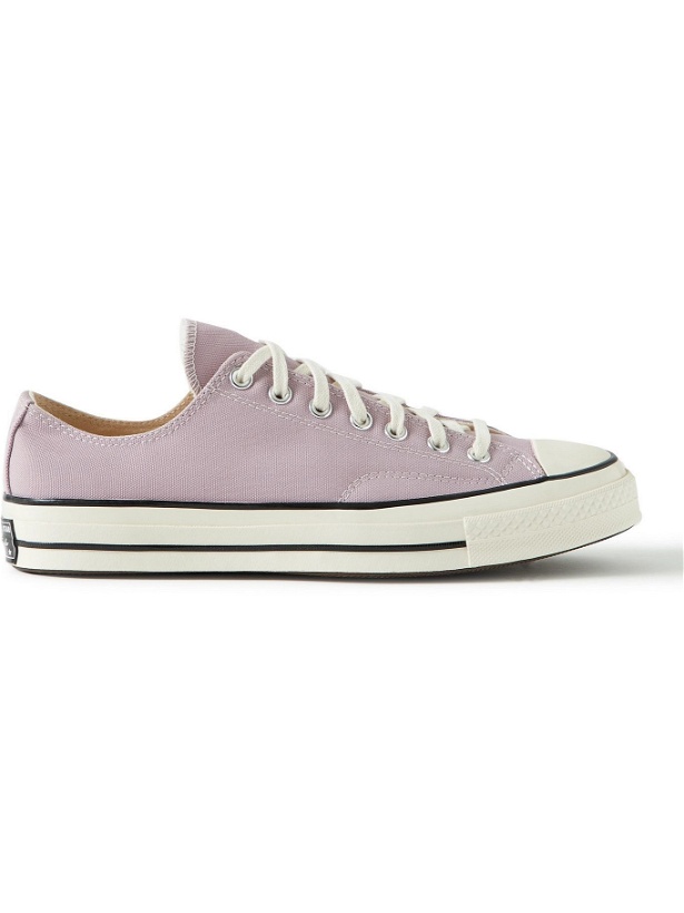 Photo: Converse - Chuck 70 OX Recycled Canvas Sneakers - Purple