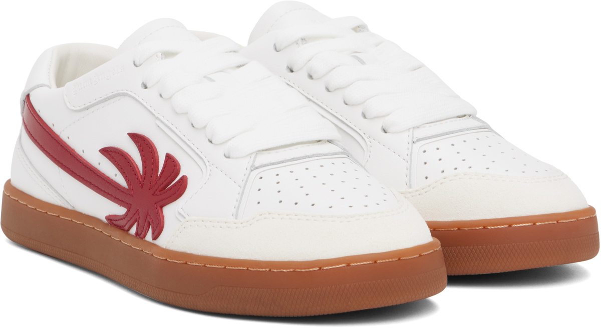 Palm Angels White & Red New Palm 1 Sneakers