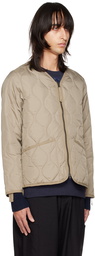 TAION Tan Military Down Jacket