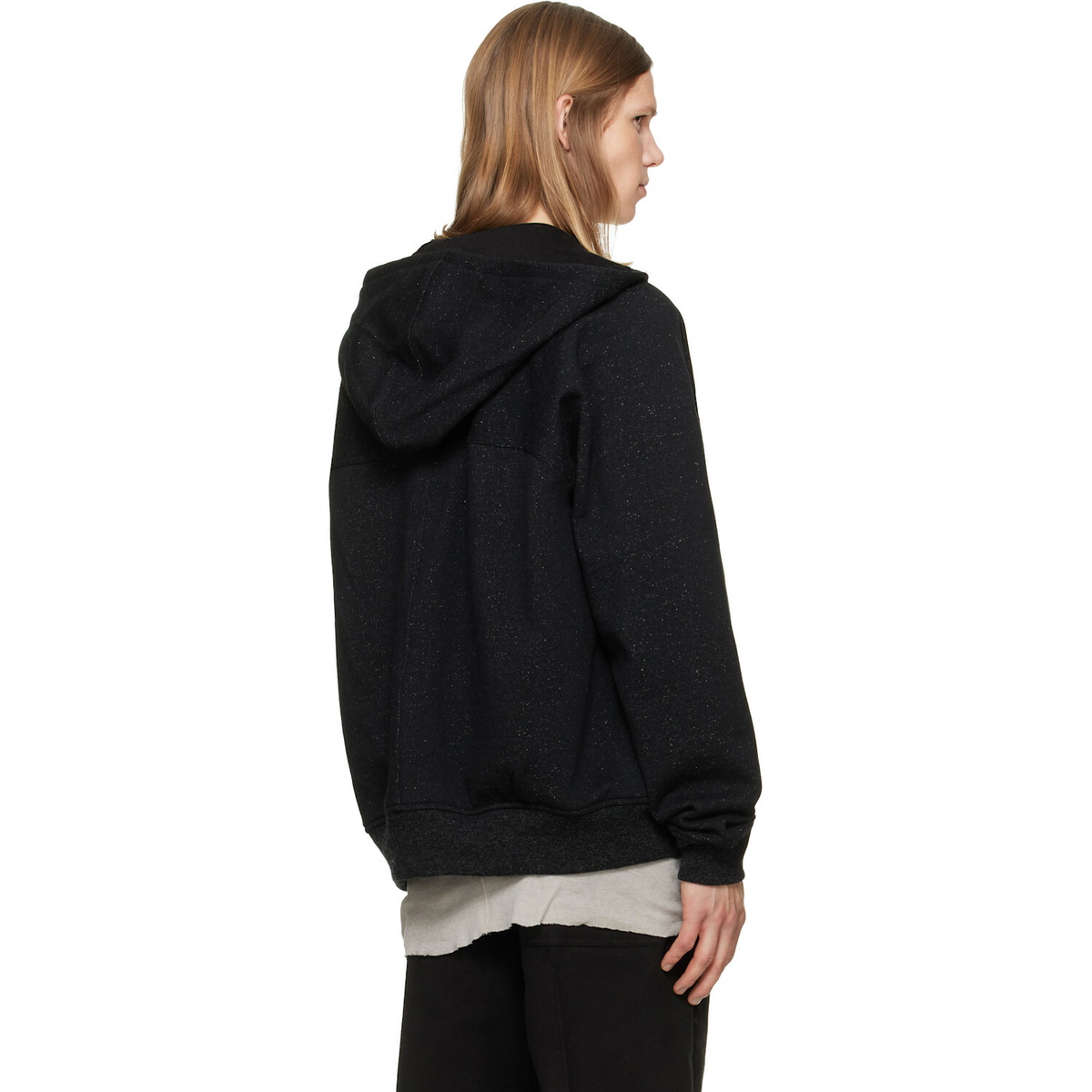 Rick Owens Black Tower Windbreaker Hoodie