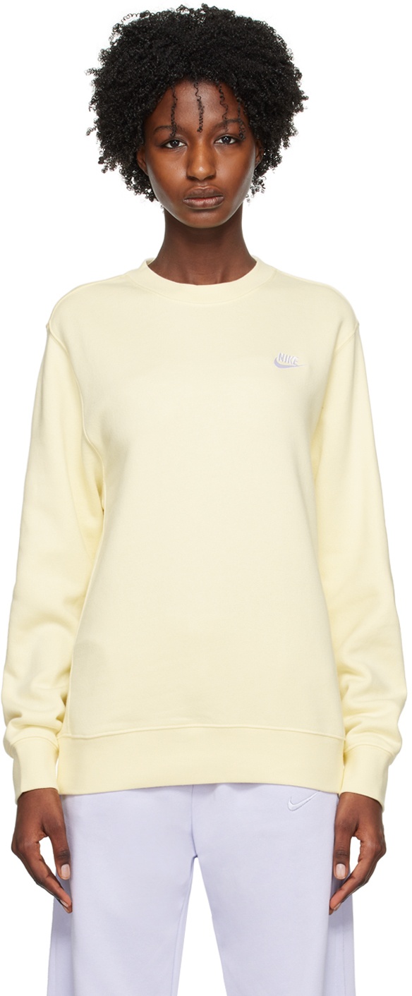 Nike Yellow Sportswear Club Sweatshirt Nike