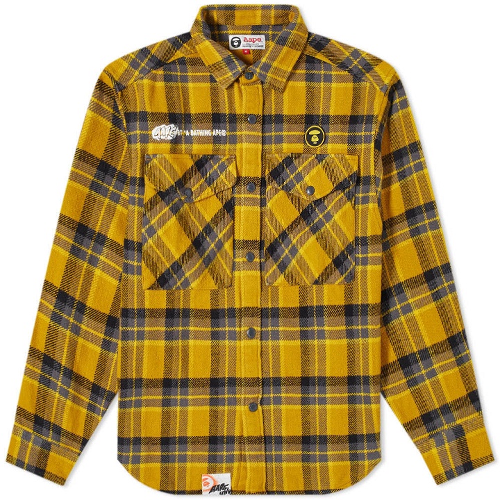 Photo: AAPE Check Flannel Shirt