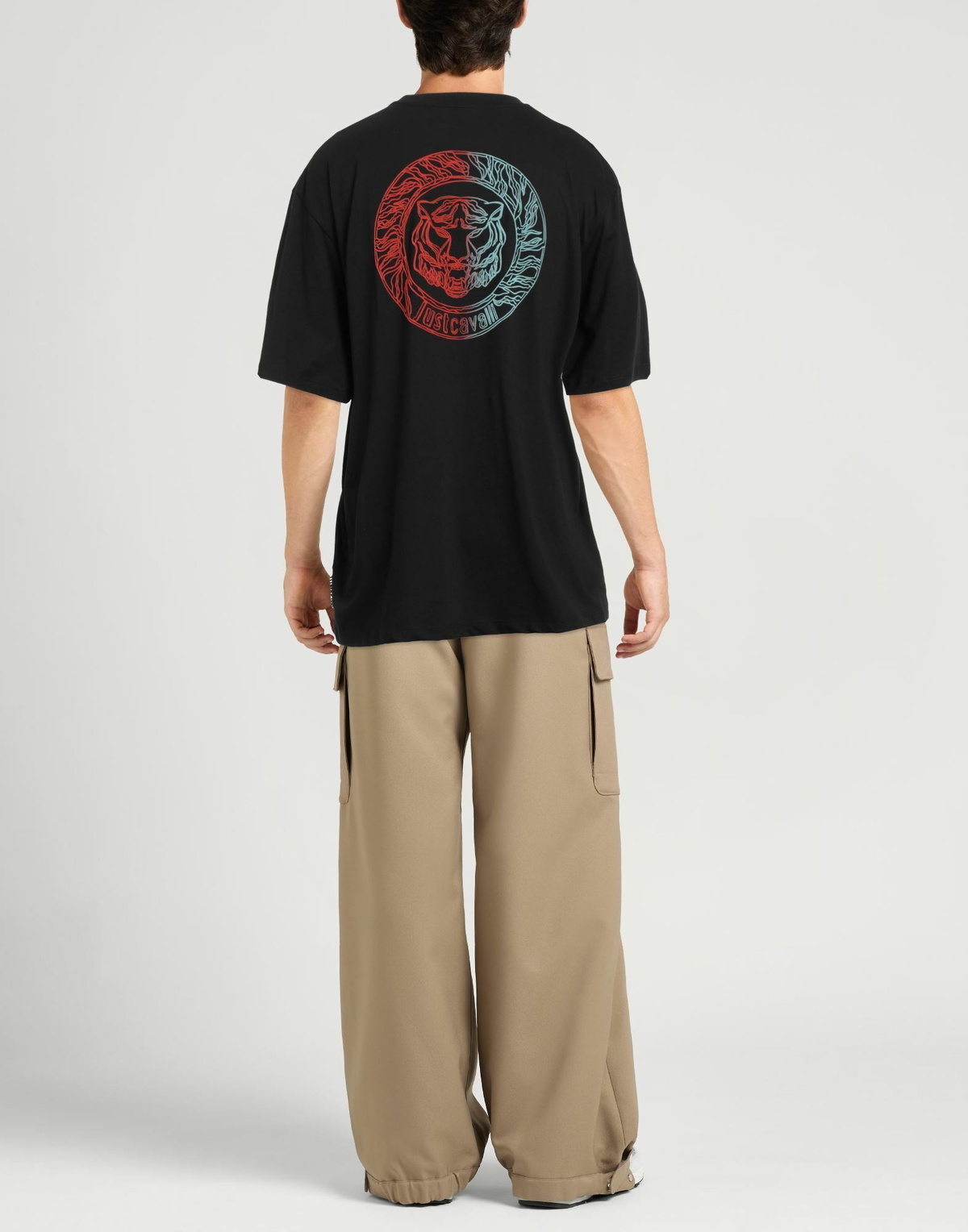 Just Cavalli Mens T-shirt in Black