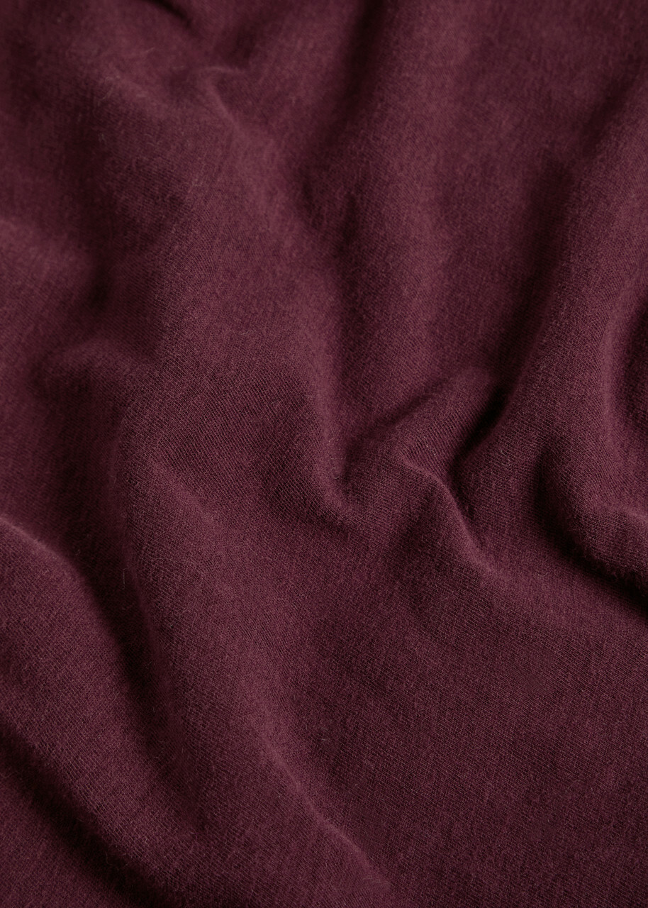 American Vintage Gamipy Cotton T-shirt Burgundy