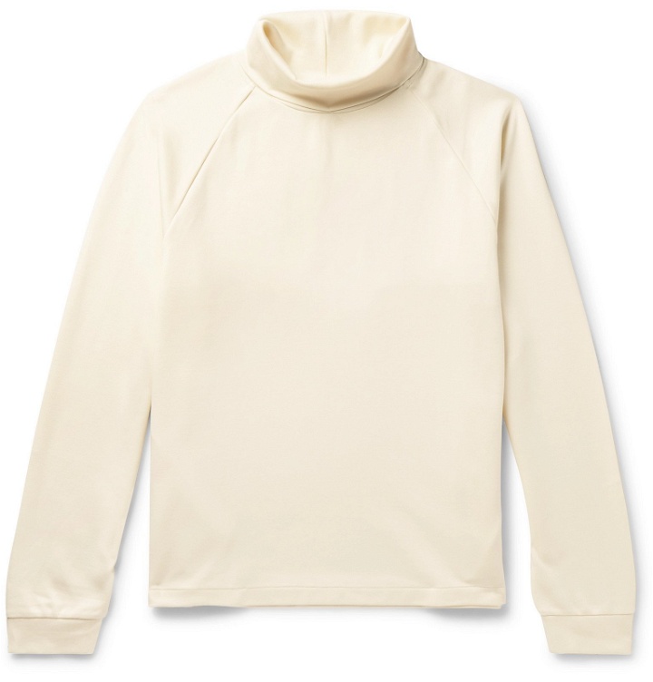 Photo: nanamica - Dualwarm Tech-Jersey Rollneck Sweatshirt - Off-white