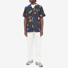 Paul Smith Men's Printed Vacation Shirt in Black