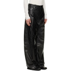 Rick Owens Black Tower Geth Leather Pants