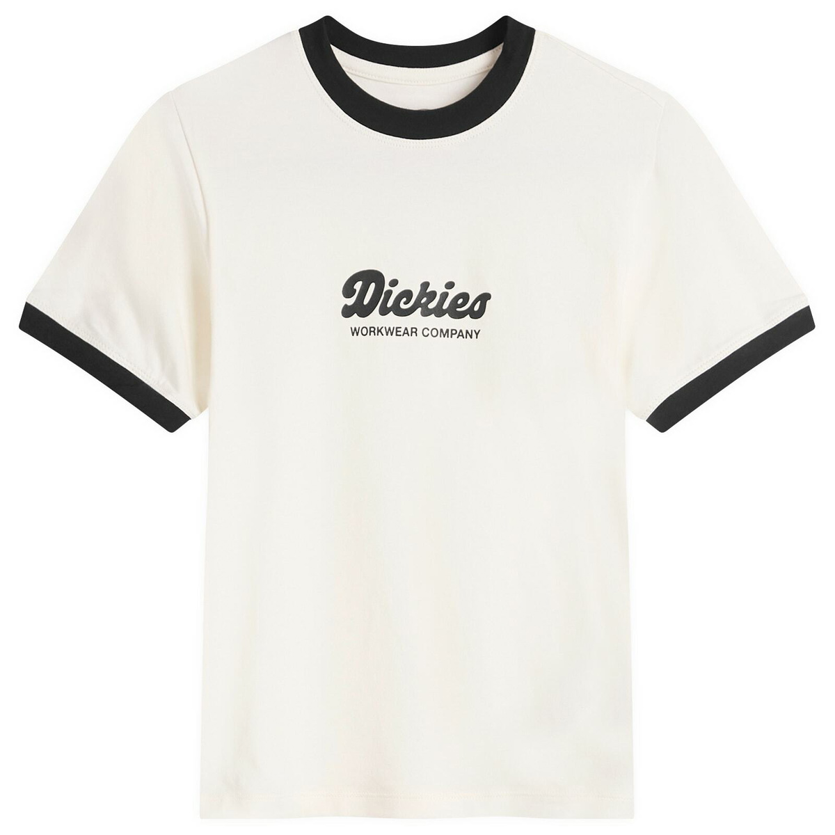 Dickies Women's Lewistown Ringer T-Shirt in Egret