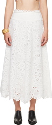 ZIMMERMANN White Ottie Maxi Skirt