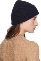 AMI Paris Navy Red Ami de Cœur Beanie
