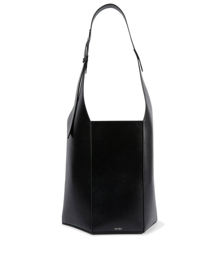 Photo: The Attico - 12 PM Large leather shoulder bag