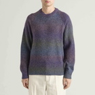 Les Deux Men's Gradient Round Neck Jumper in Spiced Plum Purple