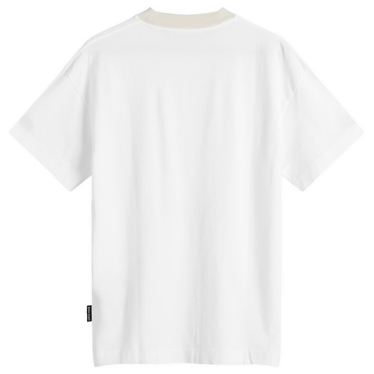 Palm Angels Men's Angel Pencil T-Shirt in White Palm Angels