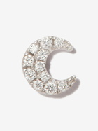MARIA TASH 18K White Gold Moon Diamond Stud Earring