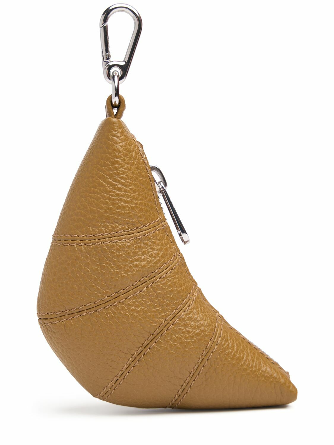 Lemaire キーリング MINI CROISSANT KEYRING Lemaire Mini Croissant Key Ring in Dark Chocolate Curated at