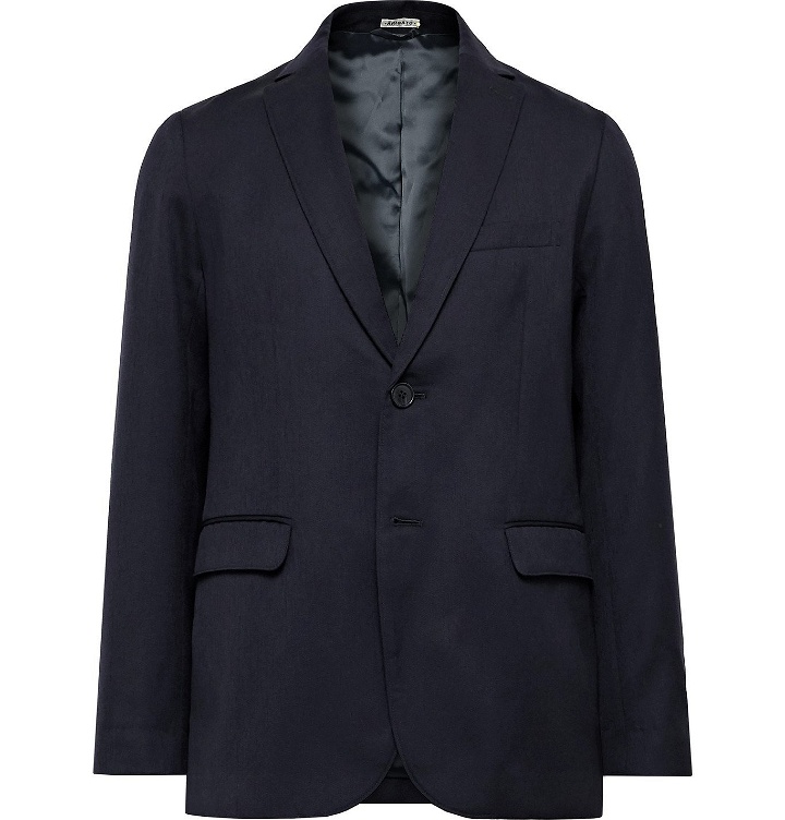 Photo: Blue Blue Japan - Slim-Fit Wool Suit Jacket - Blue