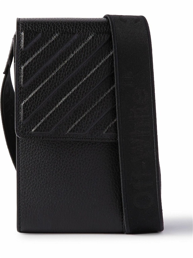 Photo: Off-White - Logo-Print Full-Grain Leather Phone Case