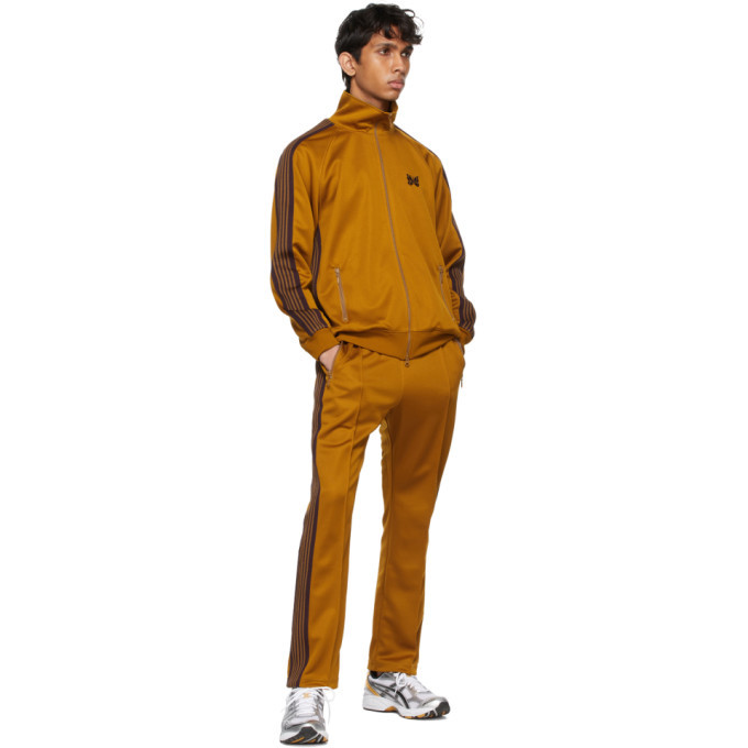 Needles Orange Smooth Narrow Track Lounge Pants Needles