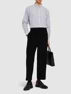 THOM BROWNE - Striped Poplin Shirt