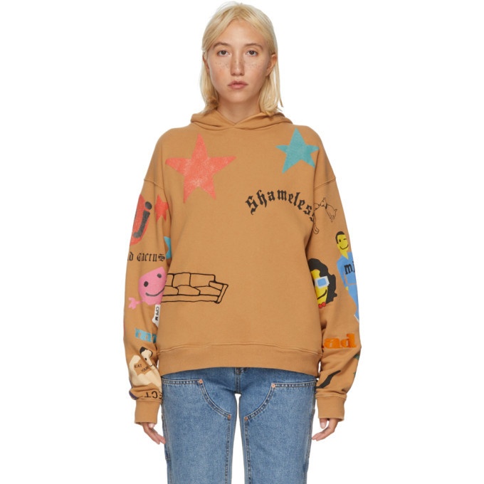 Marc Jacobs Brown CPFM Edition Tattoo Hoodie Marc Jacobs