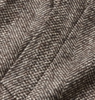 Canali - Wool-Blend Herringbone Overcoat - Brown