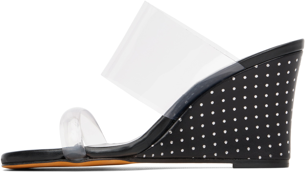 Maryam Nassir Zadeh Black Olympia Wedge Heeled Sandals