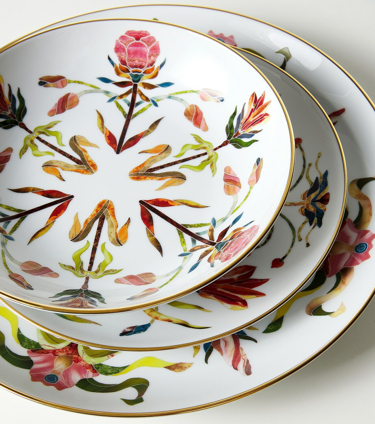 L'Objet Grand Tour porcelain soup plate