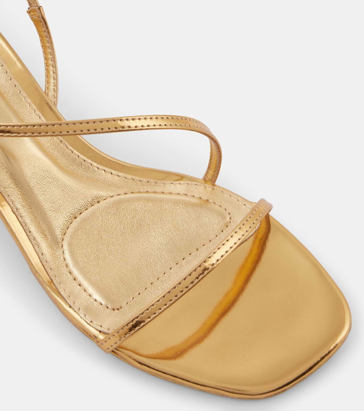 Simkhai Bridget metallic leather wedges