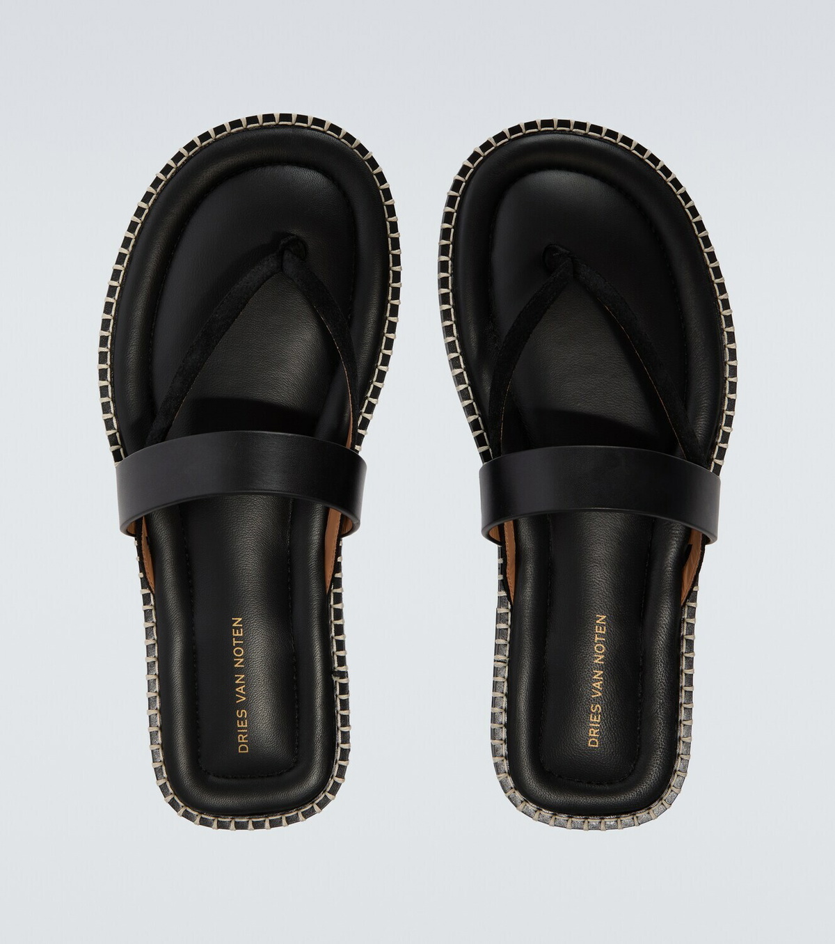 Dries Van Noten Leather thong sandals