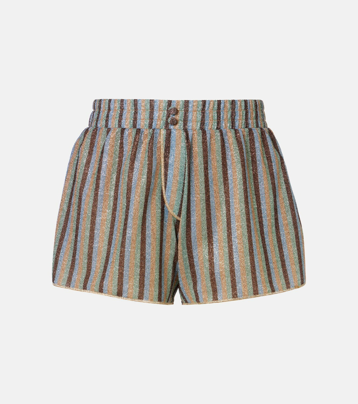 Oséree Lumière striped shorts