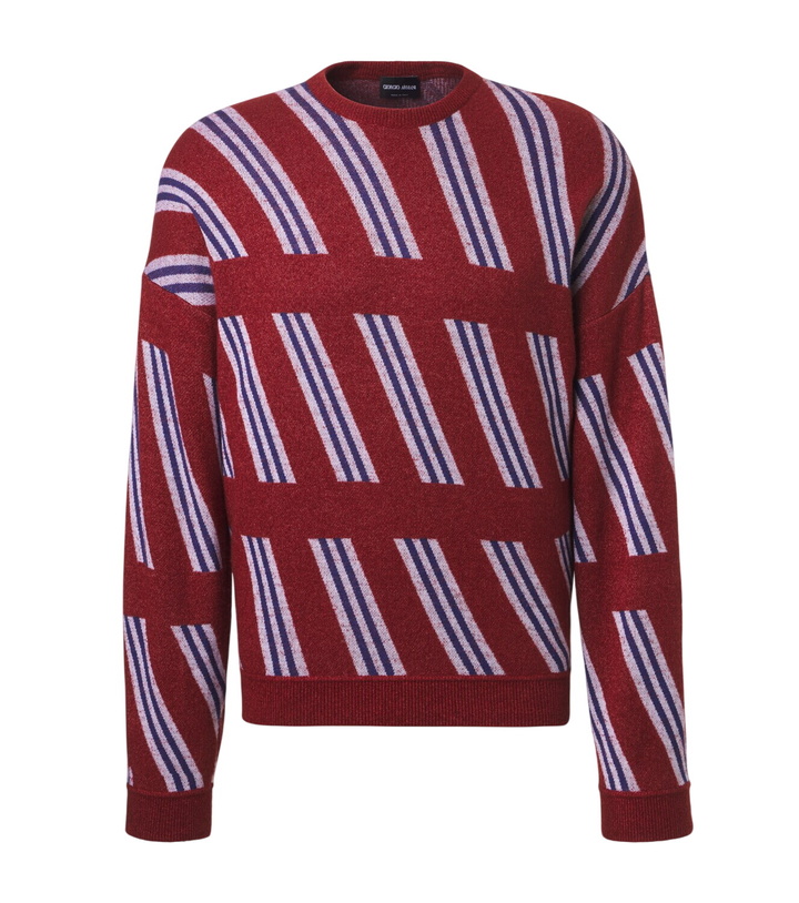 Photo: Giorgio Armani Striped wool, cashmere, and silk sweater