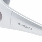 Balenciaga Eyewear BB0251S Sunglasses in Silver/Grey
