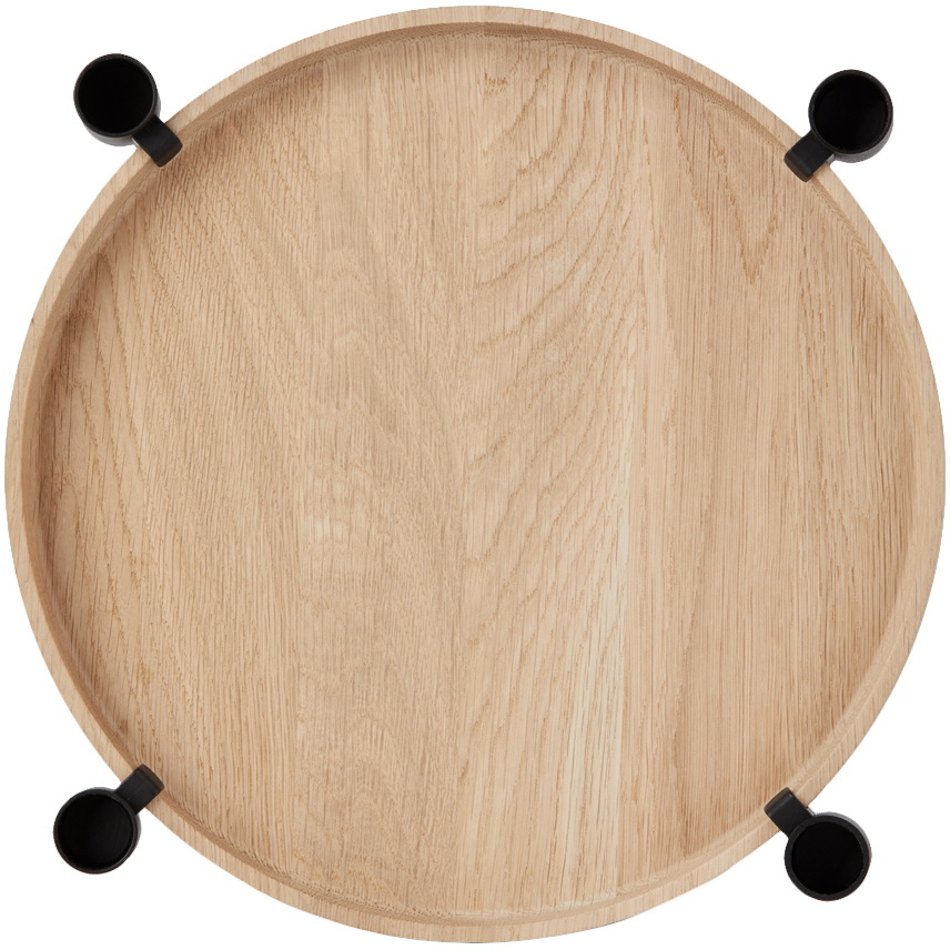 Applicata Black & Oak Luna Maxi Candle Holder
