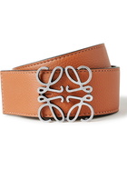 Loewe - 4cm Reversible Leather Belt - Brown