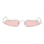 NOR Silver and Pink Dimensions Micro Sunglasses