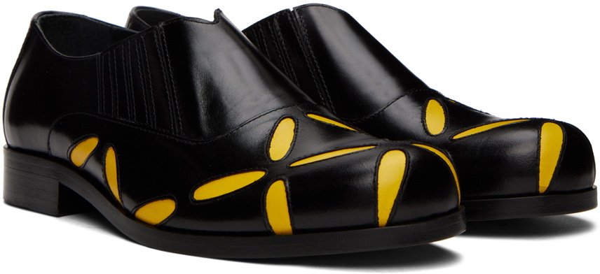 Stefan Cooke Black Slashed Loafers Stefan Cooke