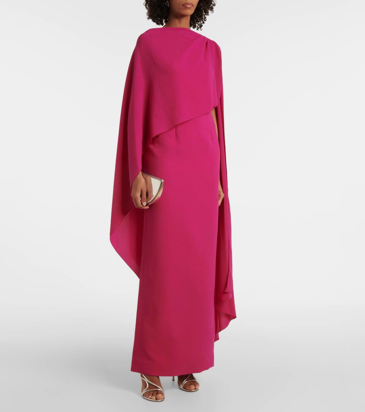 Roksanda Demetria caped crêpe gown