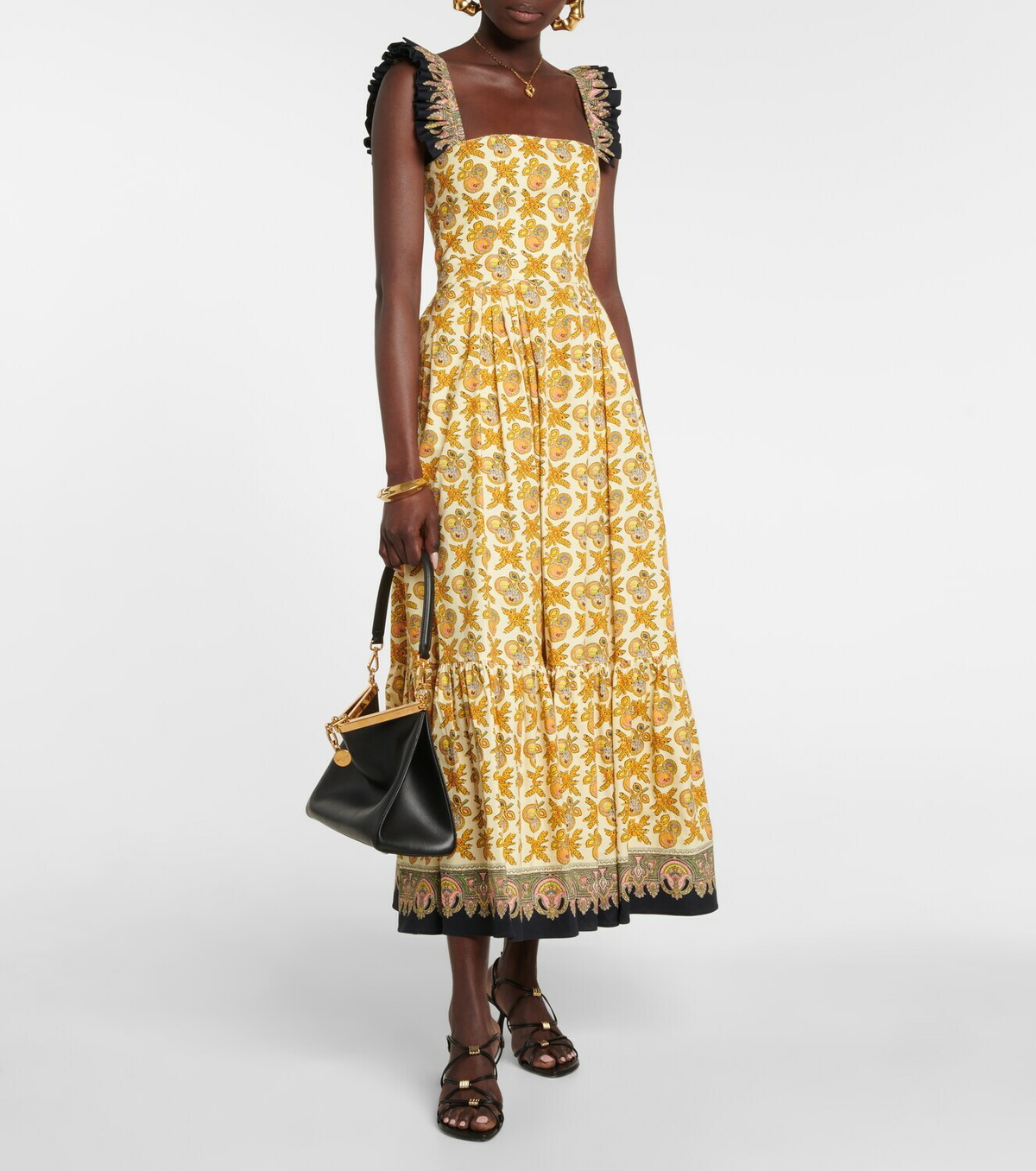 Etro - Printed cotton-blend poplin maxi dress
