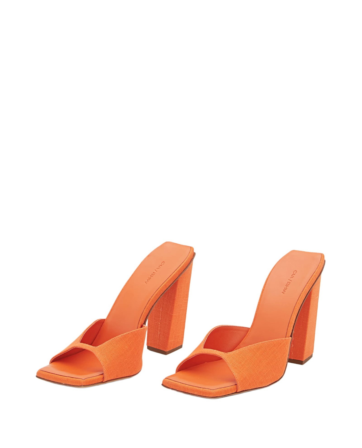 GIA BORGHINI 115mm Rosie 14 Linen Mules