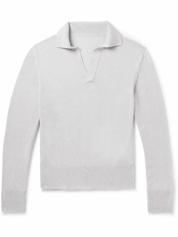 Photo: Stòffa - Cashmere Polo Shirt - Gray