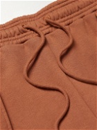 Ninety Percent - Tapered Organic Cotton-Jersey Sweatpants - Red