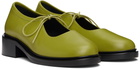 Nicole Saldaña SSENSE Exclusive Green Fabiana Loafers