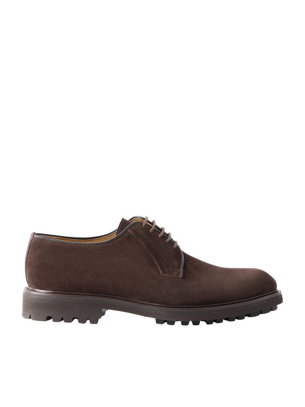 Photo: Mr P. - Suede Derby Shoes - Brown