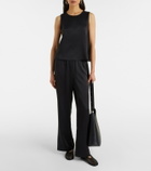 Asceno Sofia silk charmeuse tank top