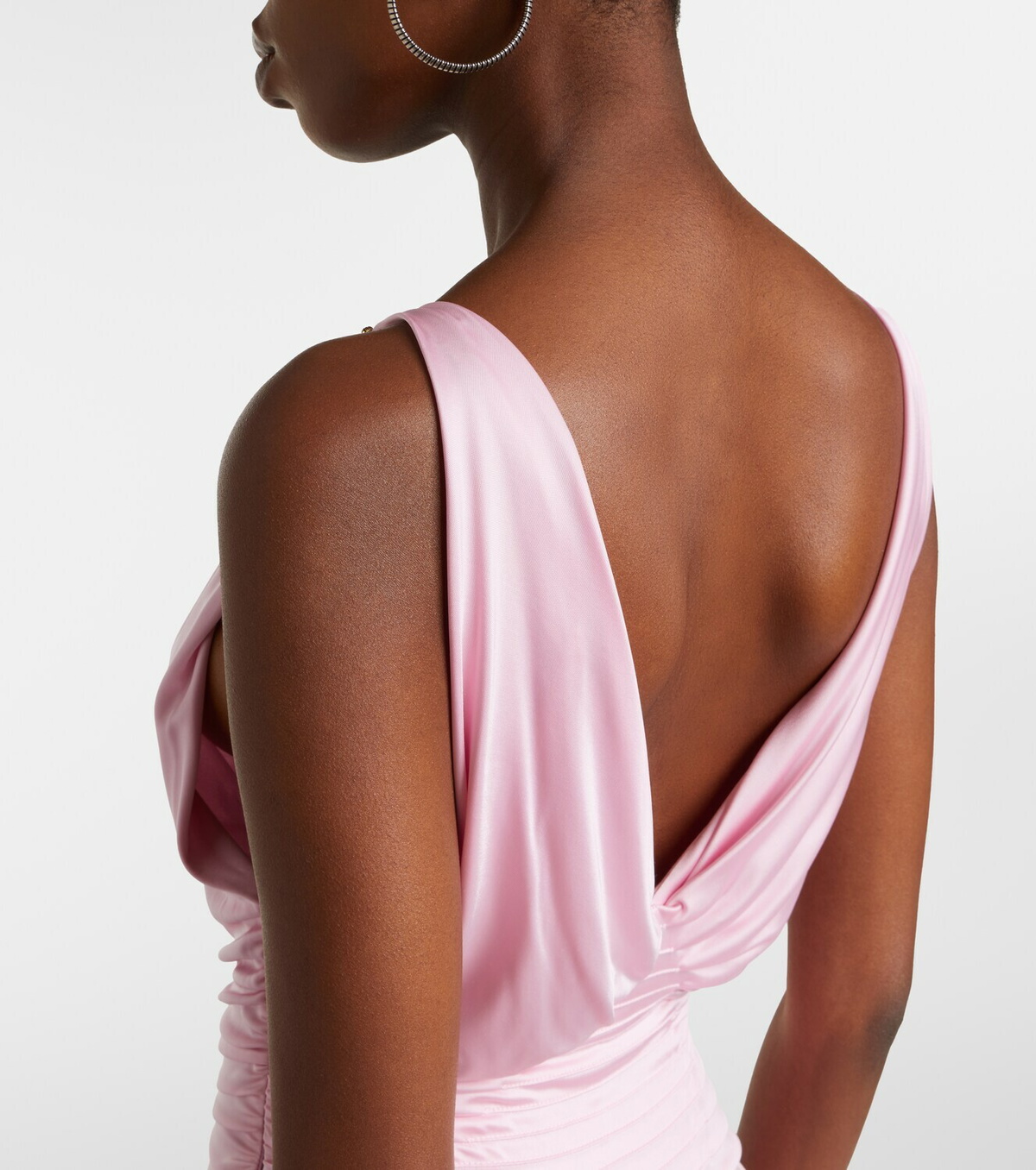 Versace Draped jersey gown