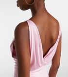 Versace Draped jersey gown