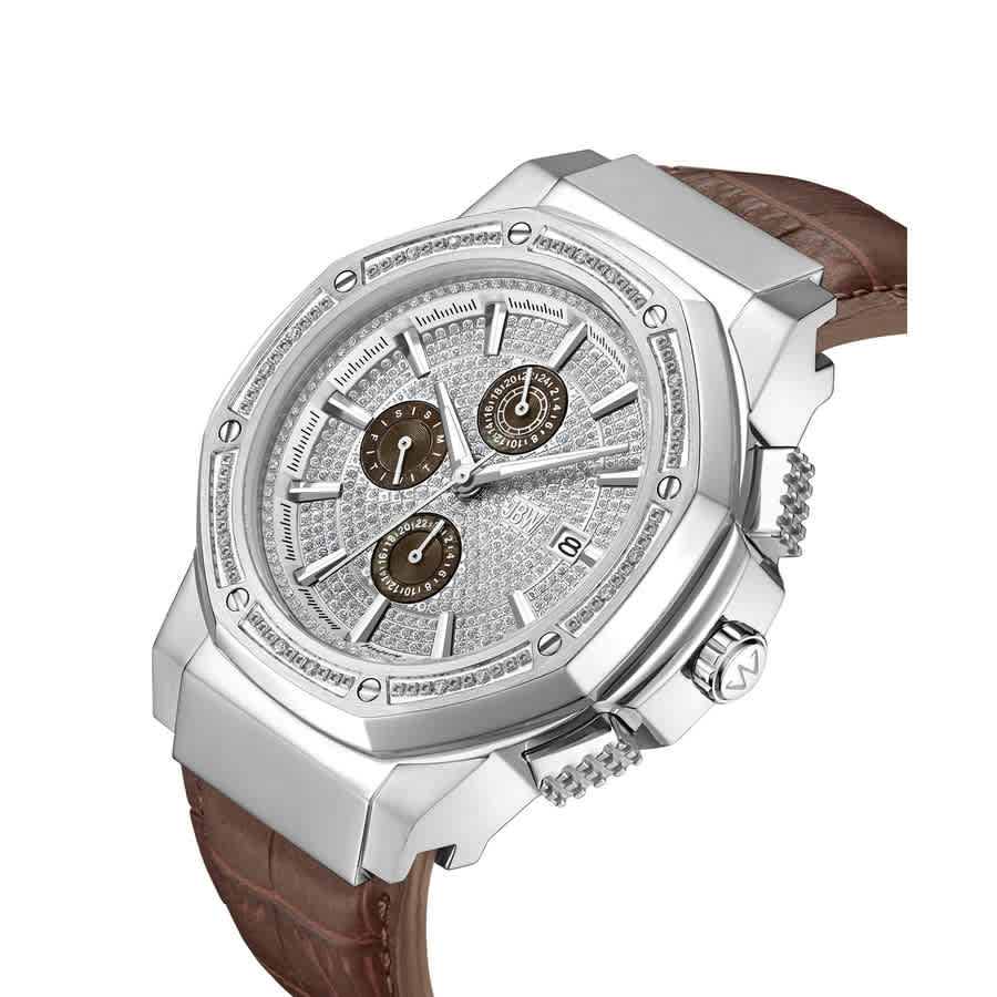 JBW Saxon GMT Quartz Silver Dial Unisex Watch JB-6101L-Q