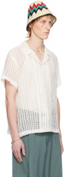 Bode Off-White Meandering Shirt